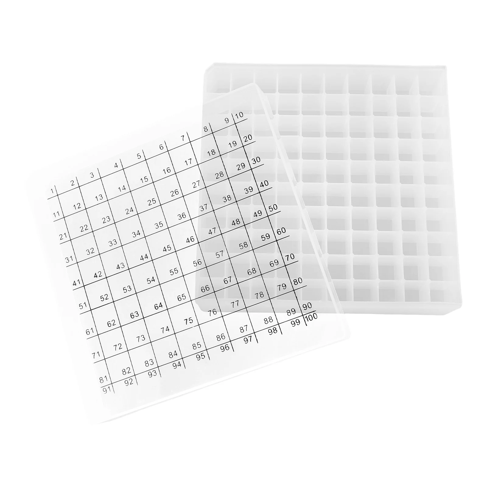 Cold Storage Box Plastic Rack Multicompartment Test Tube Holder For 1.8/2/5/10Ml Microcentrifuge Vials Lab