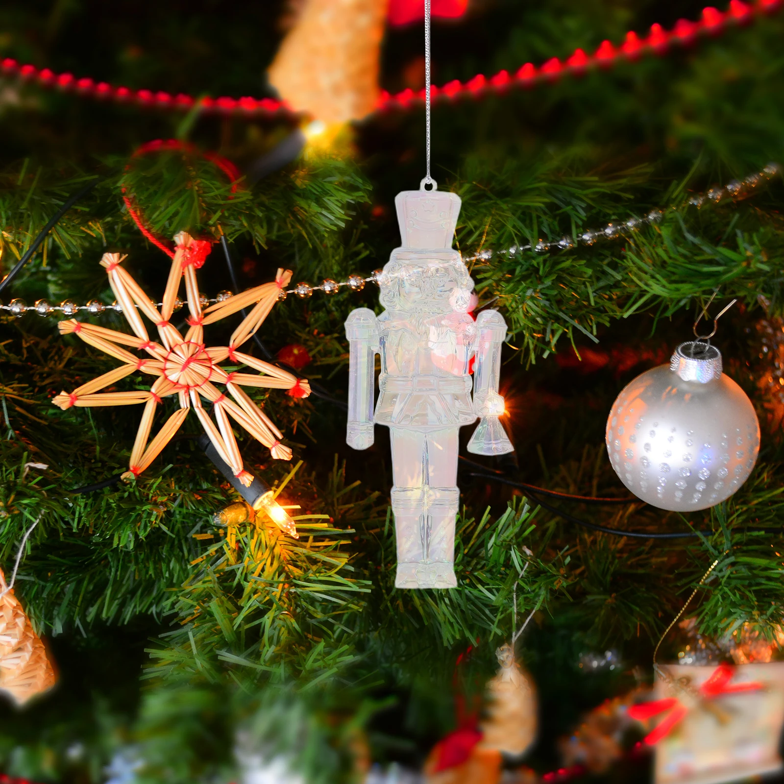 

Decorate Christmas Ornaments Child Decorations Nutcrackers Acrylic Clear for Crafts