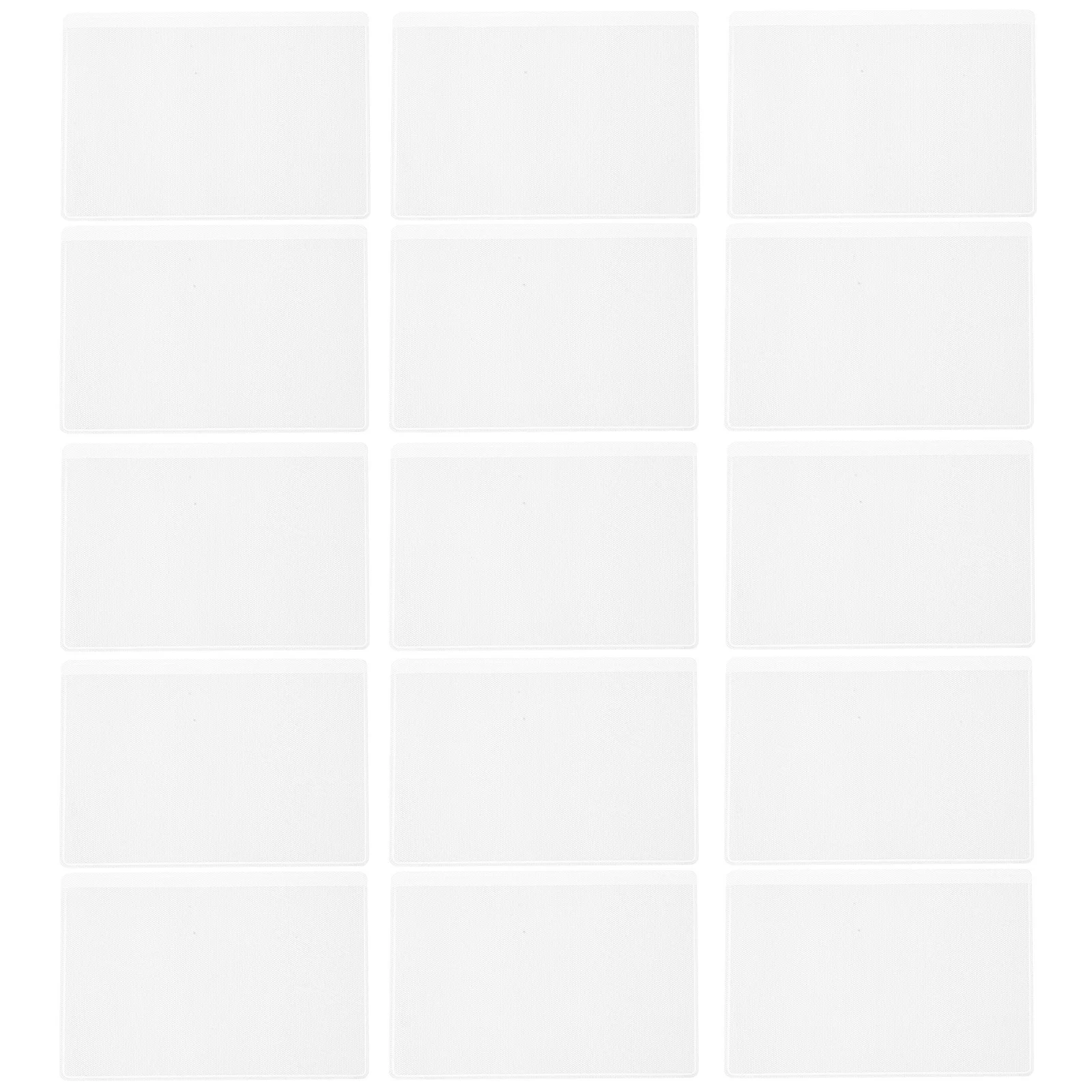 

50pcs Business Holder Clear Plastic Protectors Credit Sleeve Transparent Badge Protector Student Id Card Holder Sleek Id