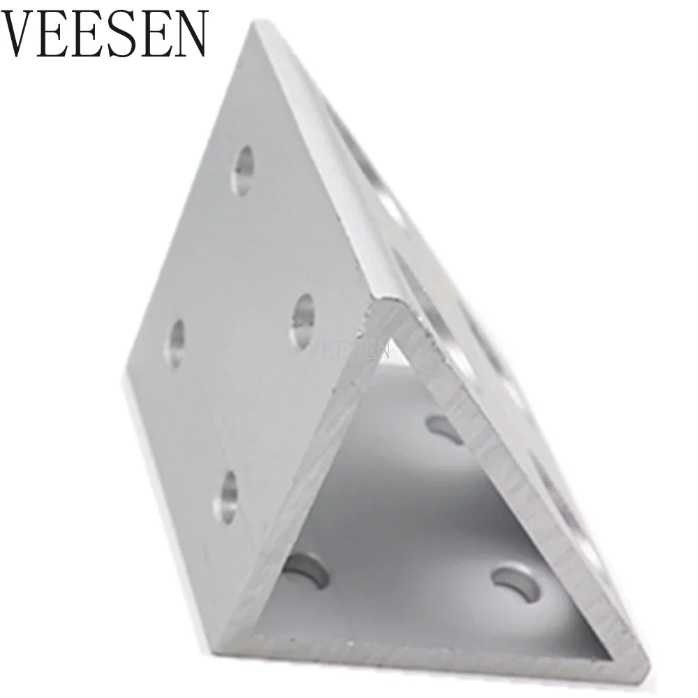 1Pcs 8 hole Inside Guesset Corner Angle L Brackets Fastener Fitting Round Hole for 2040/3060/4080/4590/50100