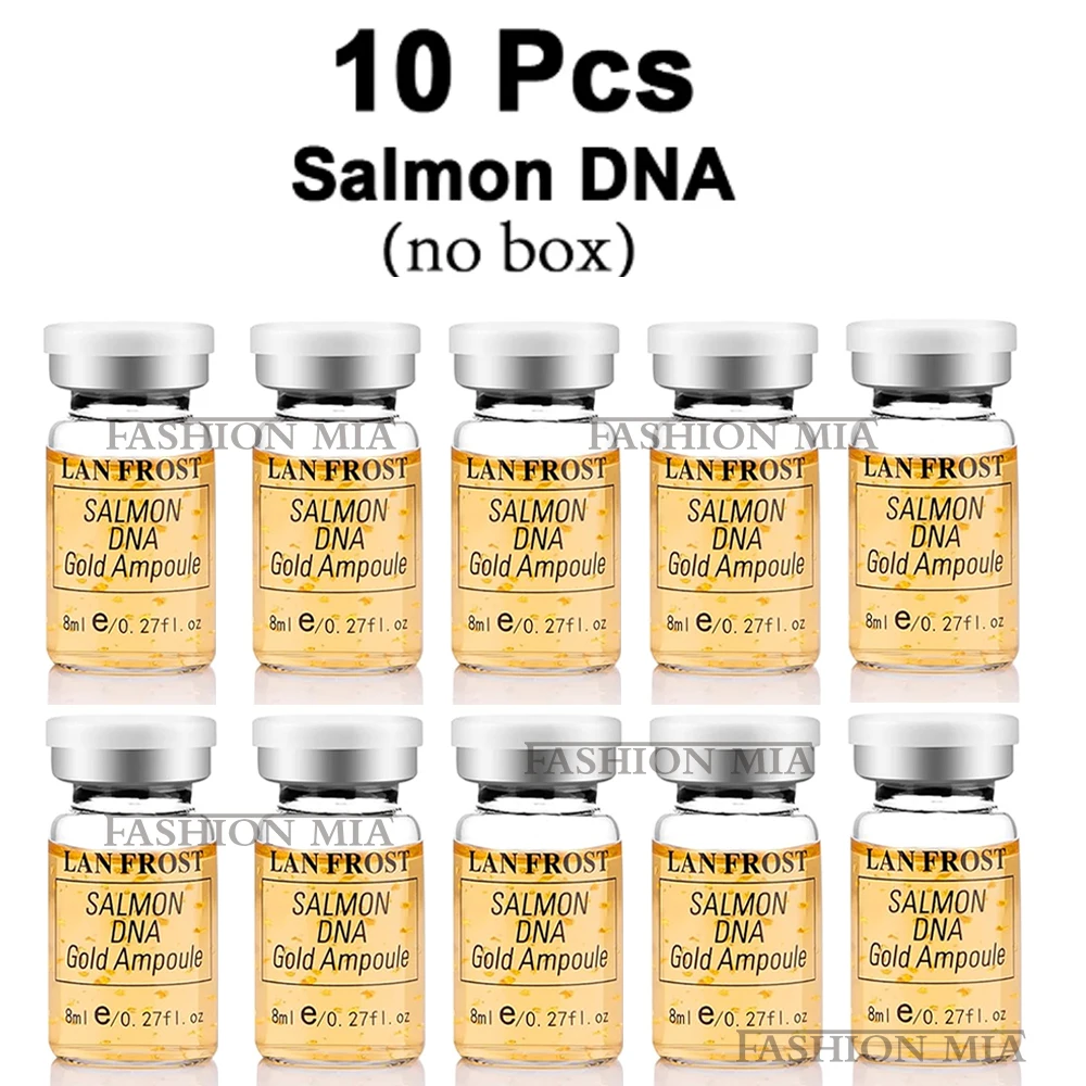 Korea 8ml Lachs-DNA Gold Ampulle Hautbooster Serum BB Creme Anfänger Starter Kit Gesichtspflege Essenz Foundation