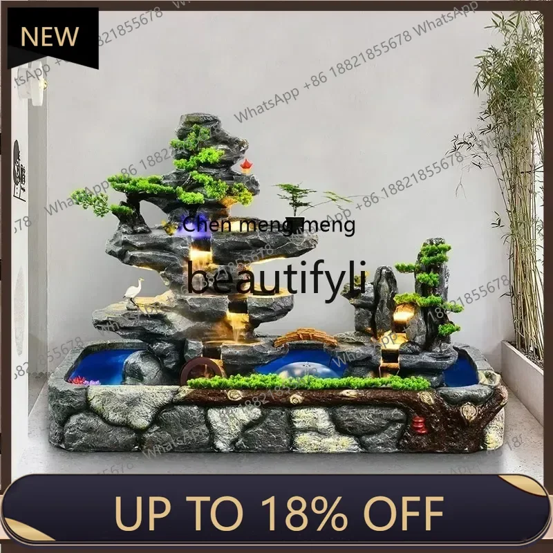 

P178 flowing water, fountain, feng shui wheel, outdoor courtyard, garden, fish pond landscape, interior, decorative ornaments