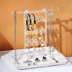 1pc Jewelry Storage Rack, 5 Tier Necklace Storage Rack, Earring Display Tower, Bracelet Storage Rack for Dresser Bathroom Vanity