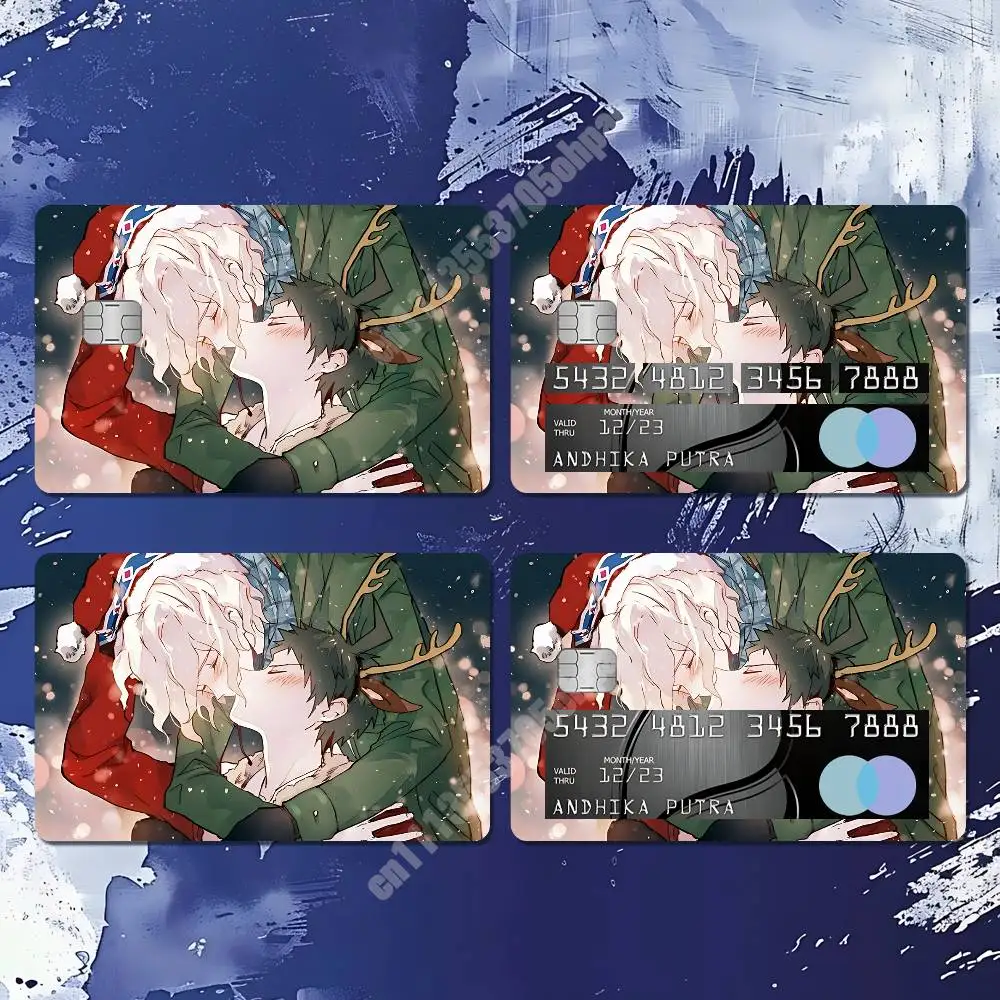 Komahina Danganronpa Komaeda & Hinata Sticker for NFC ID Card Film Skin Credit Bank Card Creative Upgrade Collection