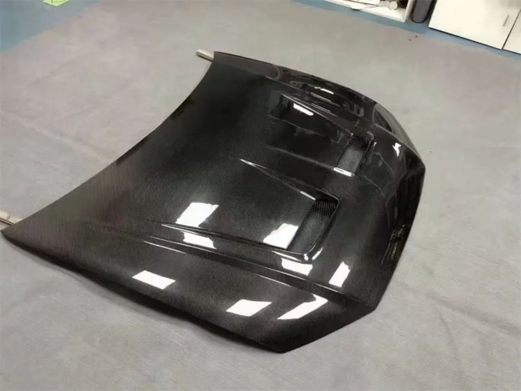 Carbon Fiber M Style Front Engine Hood for Q8 RSQ8 Upgrade Carbon Fiber Hood