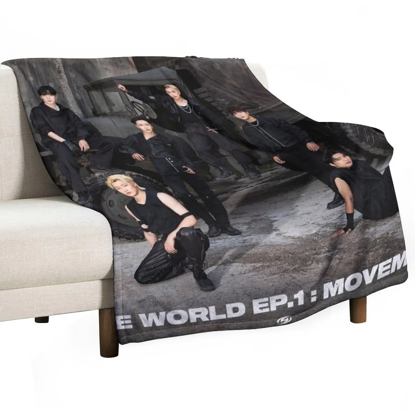 ATEEZ THE WORLD EP.1 : MOVEMENT GUERRILLA Throw Blanket Nap for babies Luxury Thicken manga Thermal Blankets