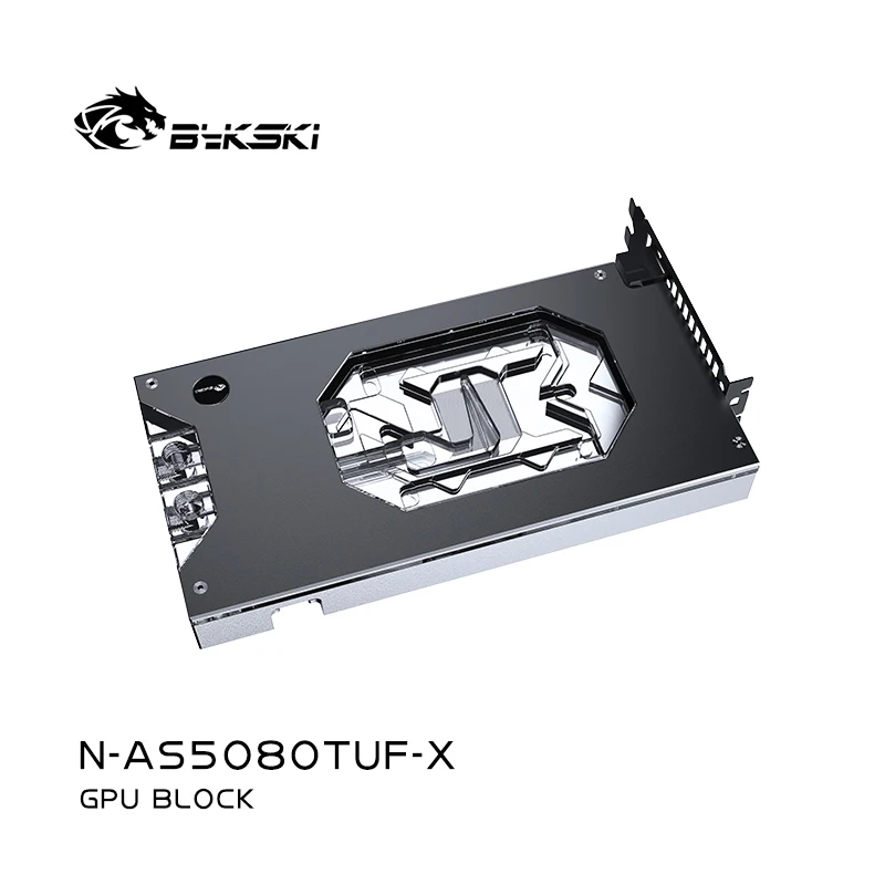 Bykski GPU كتلة مخصصة لألعاب ASUS TUF RTX 5080 O18G، مبرد مياه لبطاقة الرسومات، مشعاع تبريد الكمبيوتر، N-AS5080TUF-X