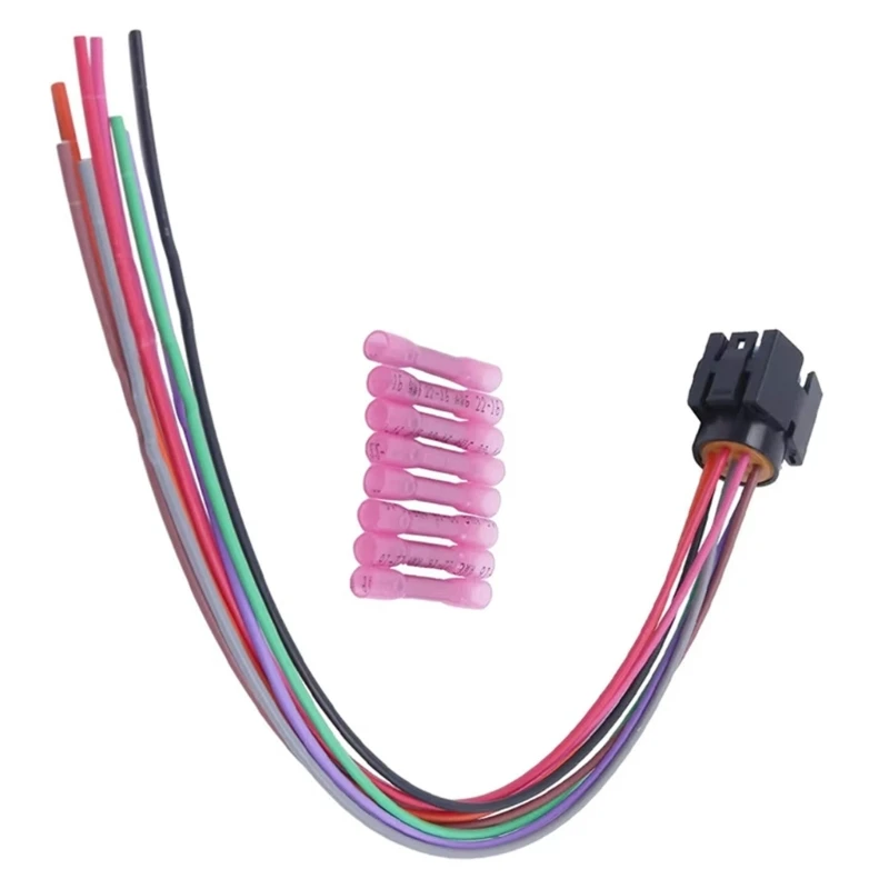 D5BE 42RE 44RE 46RE 47RE 48RE Transmission Solenoid Wiring Harness with Structured Housing and Color-Coded Wire Leads for