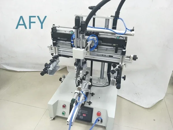 Cal Glass Jar Screen Printing Machine for Round Cylindrical Containers Automatic Manual Hand Press Printer for Bottles Jars