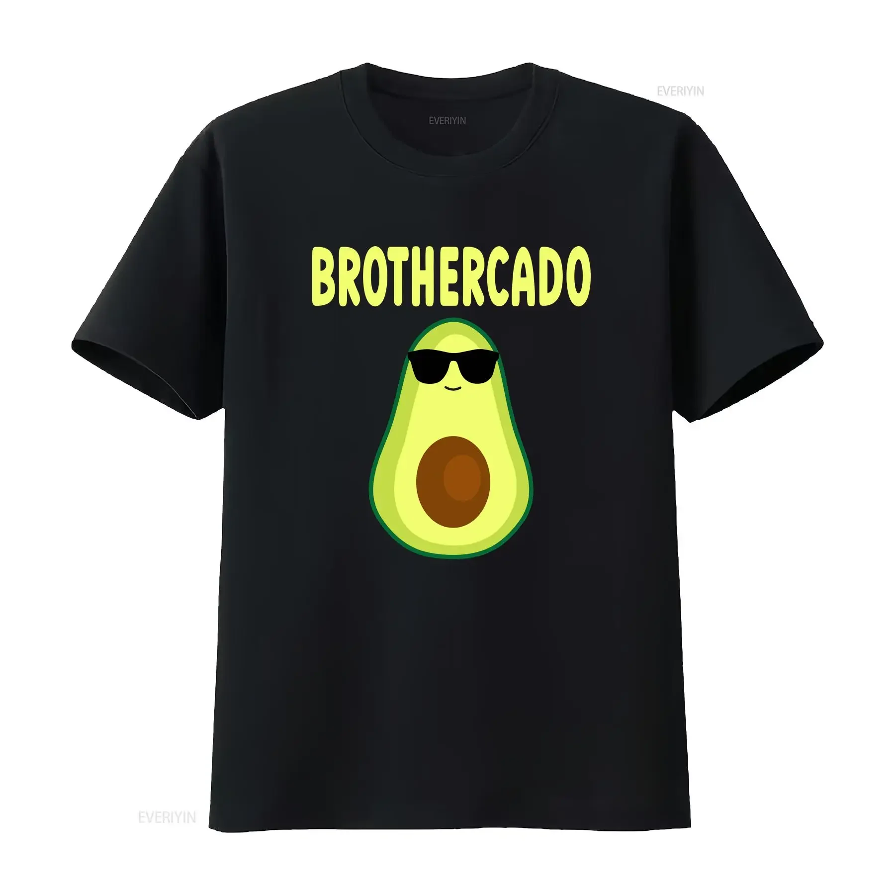 Brother Cado Funny Avocado Siblings Boys T Shirtns Men Shirt  vintage Washed Unisex streetwear fashion Casual Soft Slightly