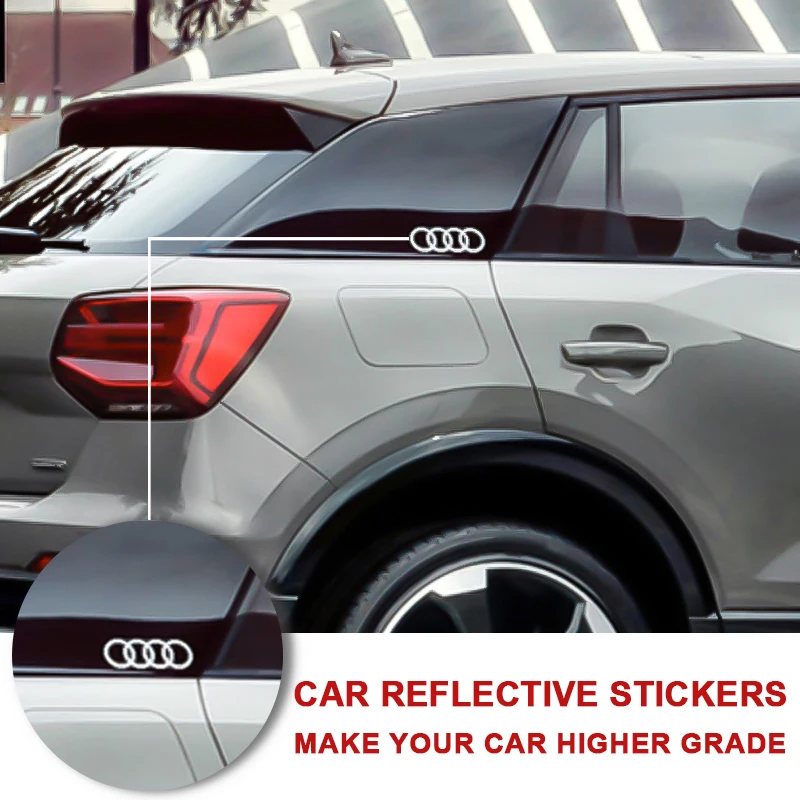 For Audi Sline RS A3 A4 B8 8P 8V B6 A5 A6 C7 Q5 B9 B7 C6 A1 Q7 Q3 TT Car Body Window Trunk Decoration Stickers Auto Accessories