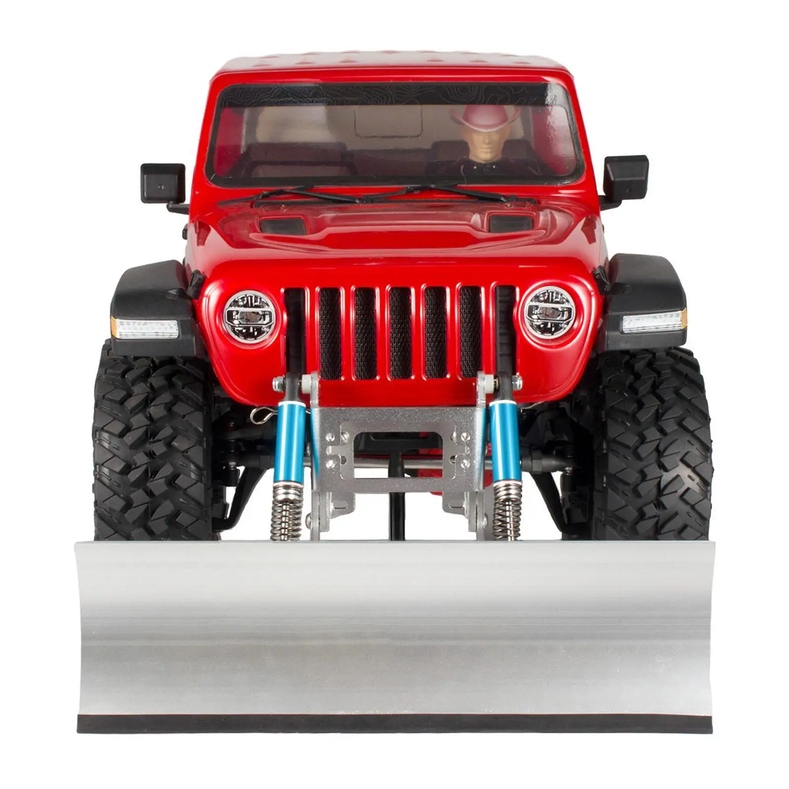 

Metal Snow Plow Decorative Accessory 1/10 RC Car Accessory for SCX10-ll