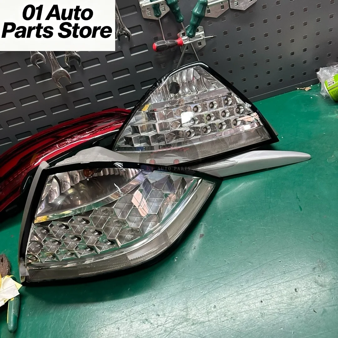 A Set For Honda Accord 2006 Clear Lens Tail Light Assembly Custom Transparent Rear Lamp Plug And Play Sedan