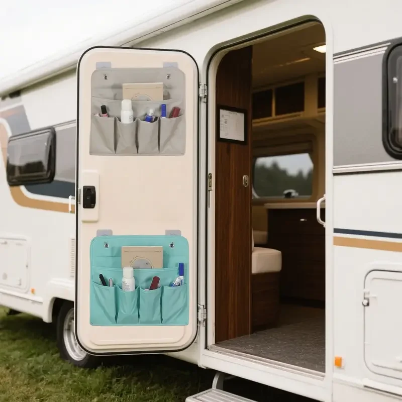 1PC Suitable For RVs Kitchens Bedrooms Door Hanging Storage Bags Wall Mounted Storage Bag For Caravan Accessories