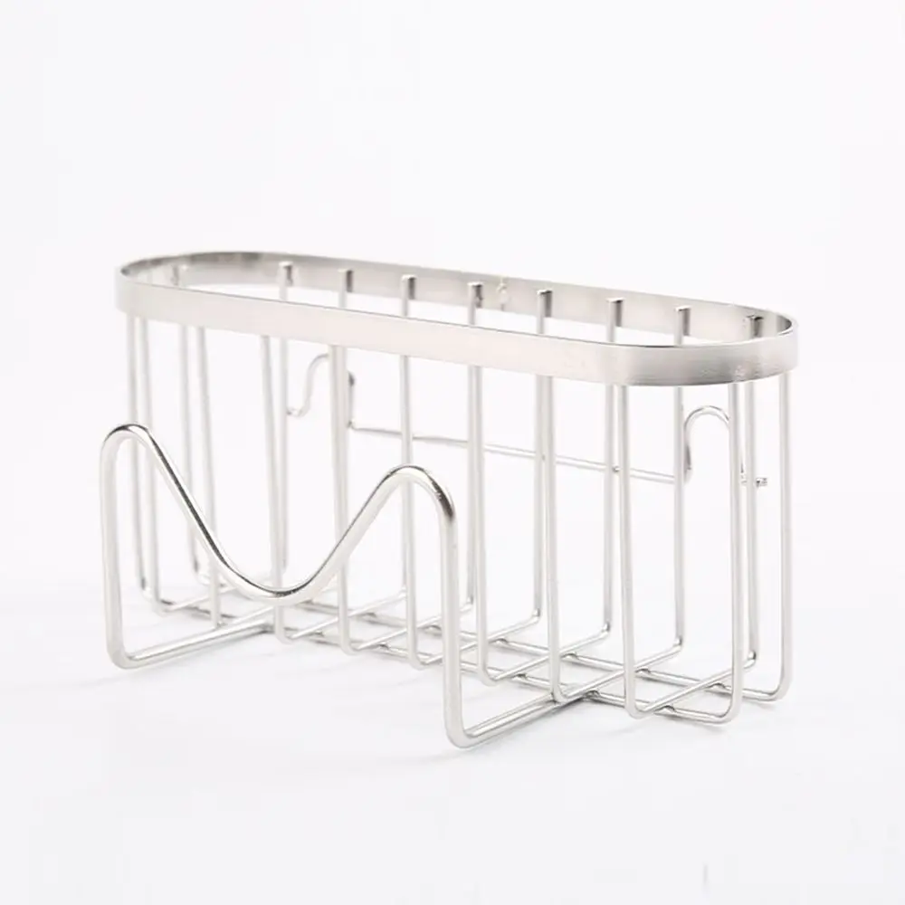 

Suction Cups Sponge Drainer Rack Rustproof Hollowed Kitchen Sink Organizer Waterproof Multi-Functional Sink Sponge Stand