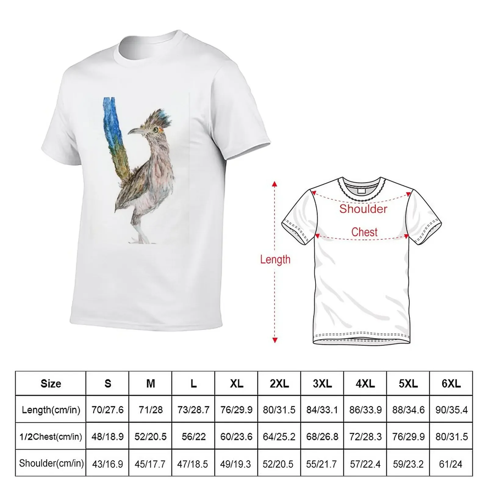 Roadrunner T-Shirt Short sleeve tee kawaii clothes funnys mens big and tall t shirts