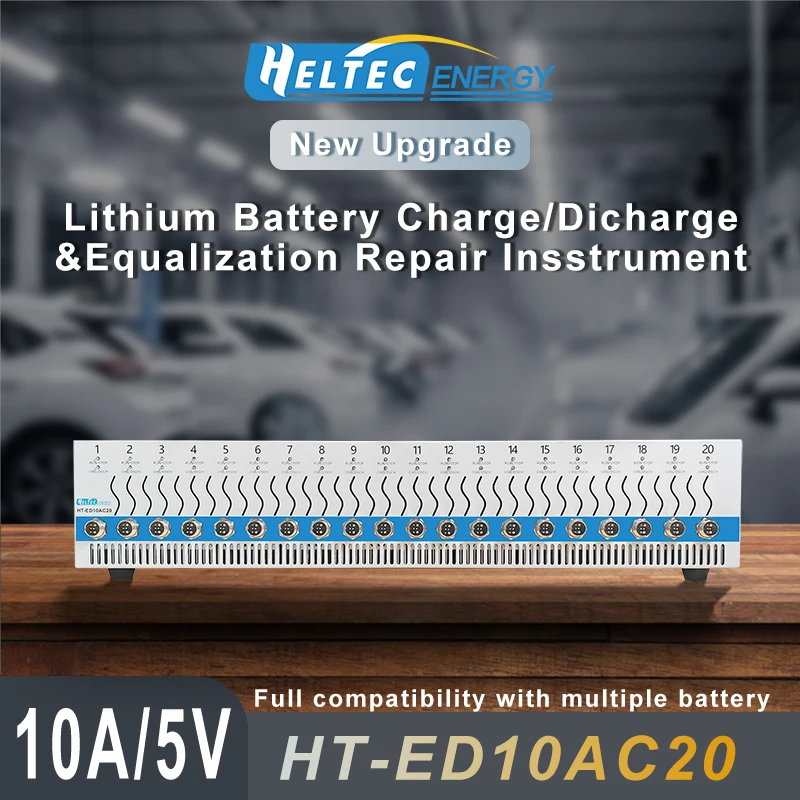Heltec 1-20S 10A-50A Battery Capacity Tester for LiFePO4 & Lithium Batteries with Single Cell Charge/Discharge Function