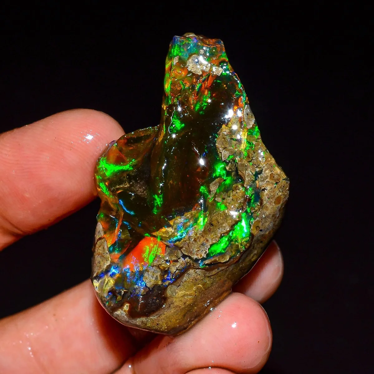 Ethiopian Opal Rough Natural 25-80CT Welo Crystal Opal Loose Stone Collector Randomly Selected One