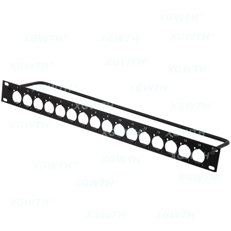 1U Rack Patch Panel 4 8 12 16 Way Channel Flight Case Mount For XLR Connecctor Male Female Speaker Audio Cable Plug Socket 19in - view 6