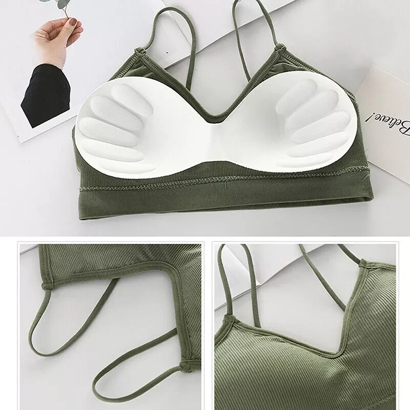 Women Sports Bra Ladies Comfort Seamless Sport Push Up Bra Fitness Yoga Brassiere Crop Tops