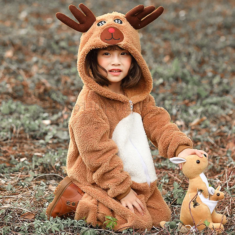 

Children Christmas Reindeer Deer Costumes,Santa Claus Costume Sets,Boys Girls Cosplay Costumes Economic