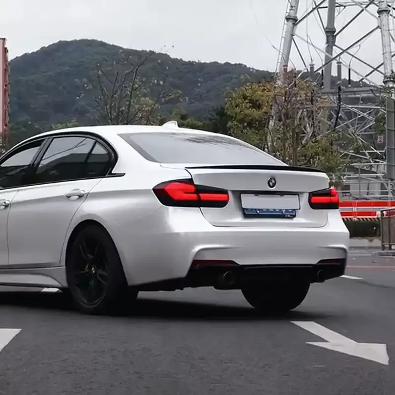 مجموعة الضوء الخلفي لسيارات BMW 3 Series F30 320i 328i 335i M3 تعديل G30 2013-2018 LED تشغيل بدوره إشارة الفرامل مصباح الضباب الخلفي