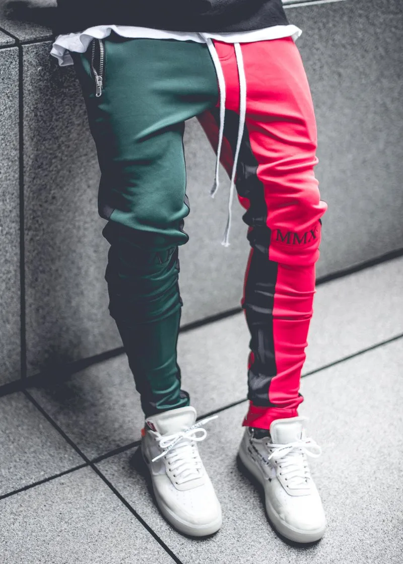 Sports pants splicing elastic slim fit fitness outdoor casual cargo pants women streetwear