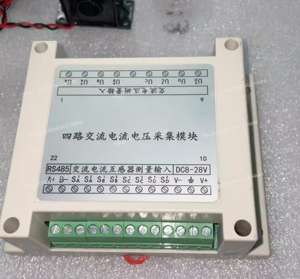 8-Channel AC Current & Frequency Measurement Module with RS485 and MODBUS-RTU Protocol for Sensor Data Acquisition