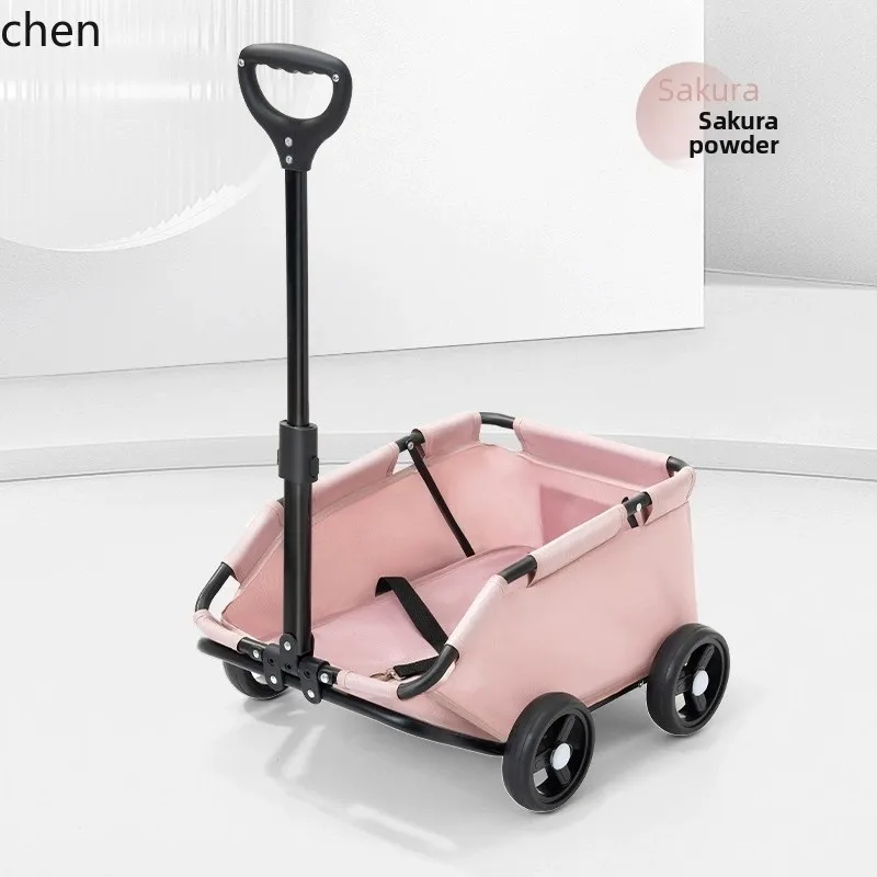 ZML Multifunctional Outdoor Camp Foldable Push Picnic Mobile Cart Portable Cart