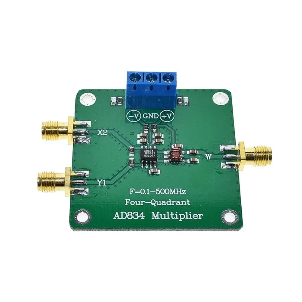 AD834 RF Multiplier Mixer Module 0.1-500MHz 500MHz Bandwidth Four Quadrant Multiplier Board Signal Processing Four Quadrant