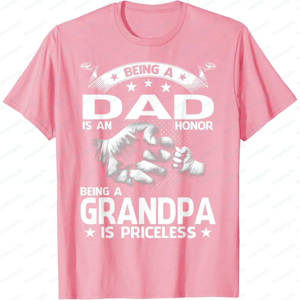 Stilvolle Kleidung mit süßem Familienmotiv, Oberteile mit Zitat für Papa und Opa, Herren-T-Shirt, Sommer, trendige Mode, kurzärmelig, lässiges, bequemes T-Shirt – Detail 12