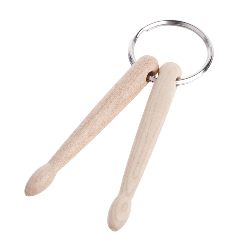 Delicate Keyfob Percussion Gift for Men Women Mini Drum Sticks Keychain Charm Drumsticks for Key Ring Chain Decorat