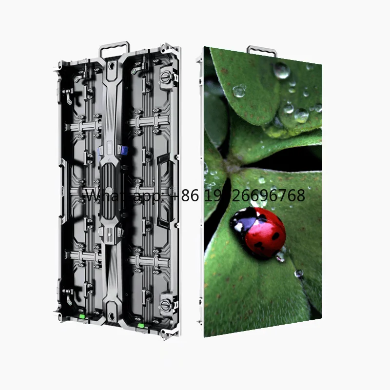 ลดราคาให้เช่าจอ LED ใหม่ สำหรับใช้งานกลางแจ้ง P3.91 P4.81 จอ LED ขนาด 500x1000 มม. 500x500 มม. ผนังวิดีโอ