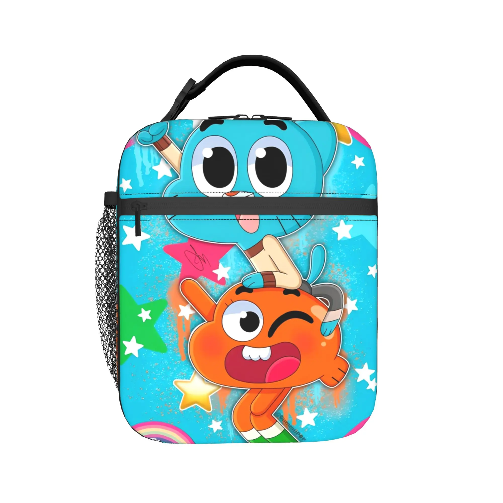 The Amazing World Of Gumballs Insulated Lunch Bag for Men Women  Storage Food Box Portable Thermal Cooler Lunch Boxes For Picnic