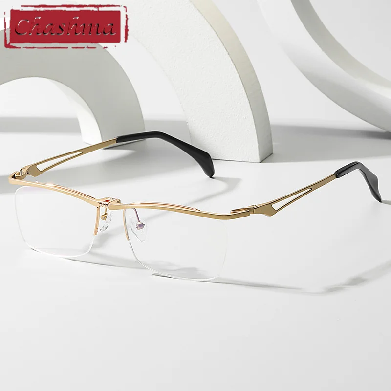 Chashma Prescription Eyeglasses Frame Flip Men Glasses Pure Titanium High End Ultra Light Spectacle for Prescription Lens