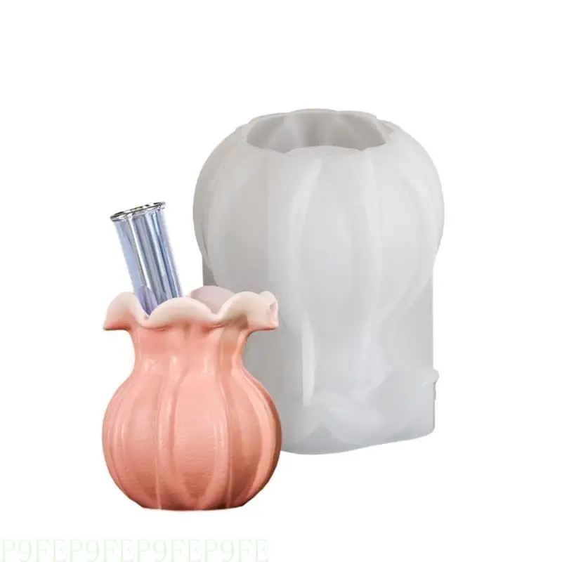 

Nonstick Silicone 3D Candlestick Mold Decorative Hydroponic Vase Base Mold Handmade Gypsum Holder Mould