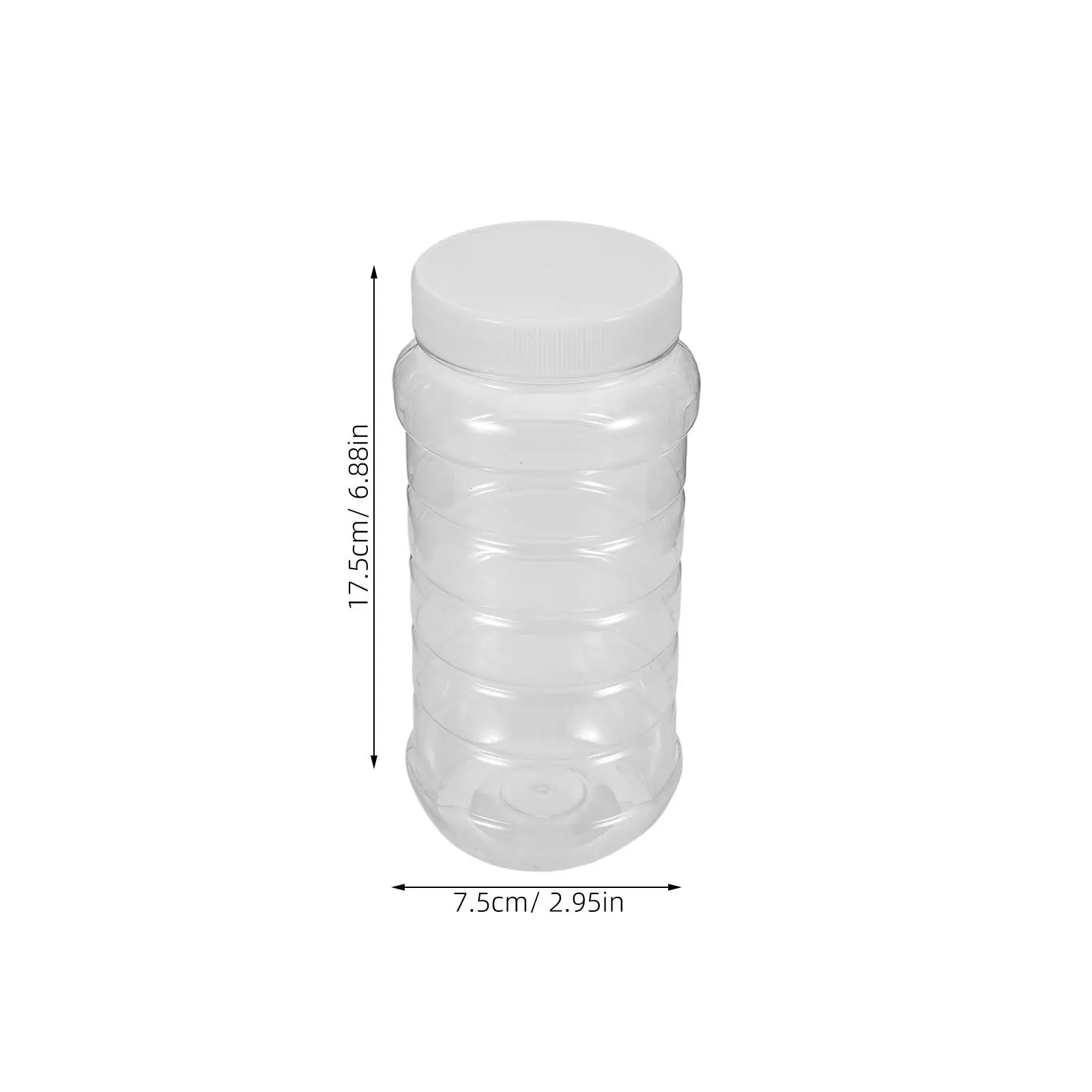 10Pcs Transparent Honey Storage Jars Food Grade Plastic Thickened Body Easy View Level Monitoring Squeeze Bottle Design Kitchen