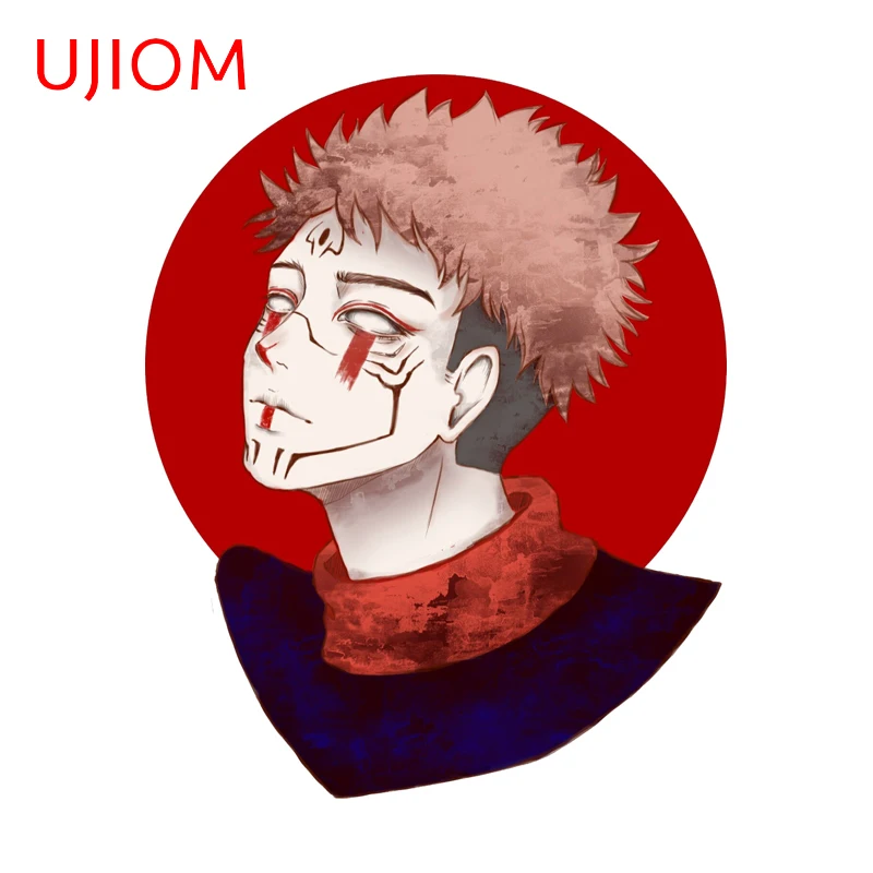Ujiom Semplicità Creativa Sukuna Adesivo Da Parete Ingenioso Divertente Decalcomania Alla Moda Simulato Personalità Creativa Sfondi Divertimenti-image