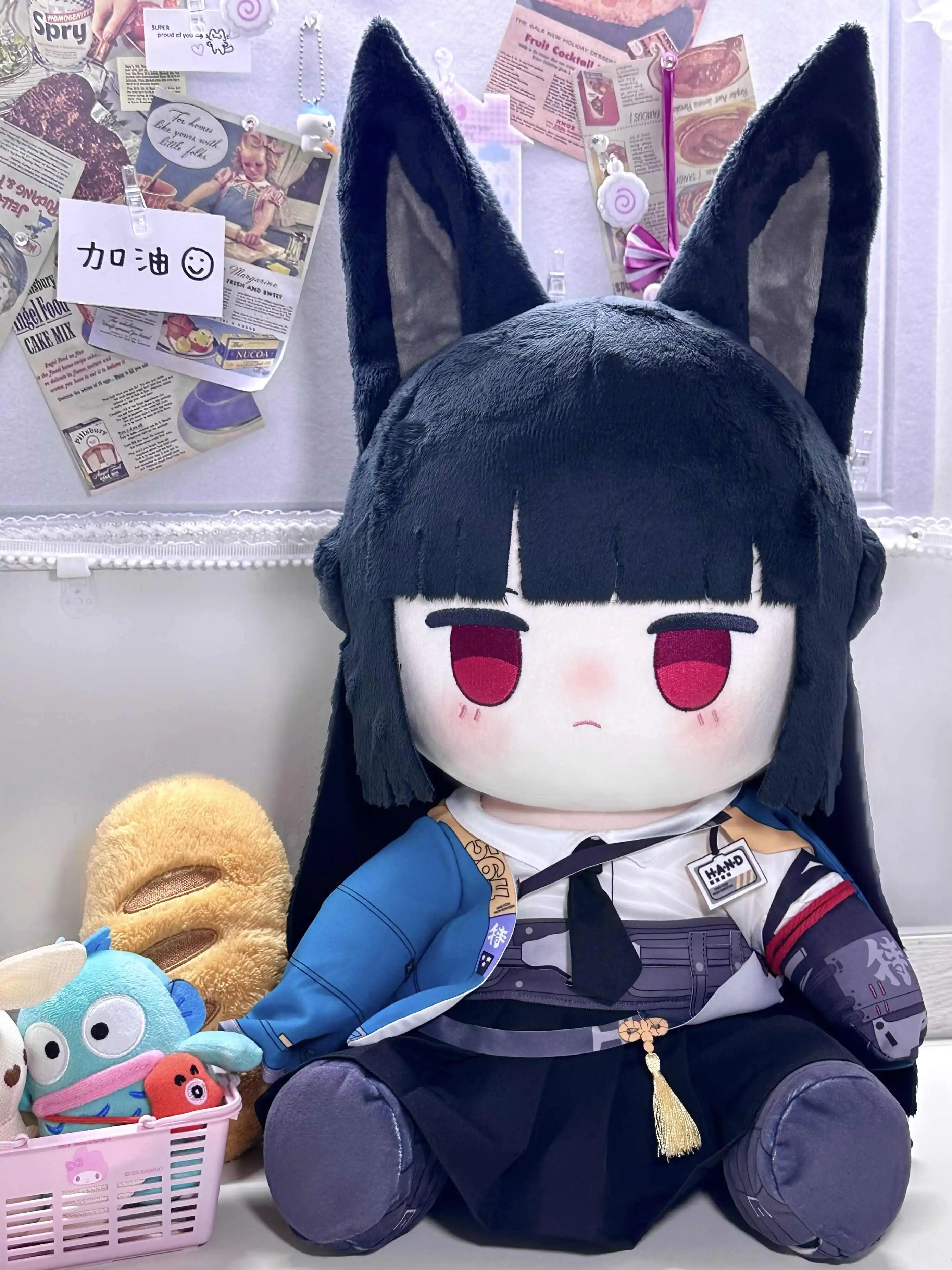 

Anime Hoshimi Miyabi Zenless Zone Zero ZZZ Soft Sitting Posture Plush Doll Body Change Clothes 40CM Pillow Stuffed Toy Cute Gift