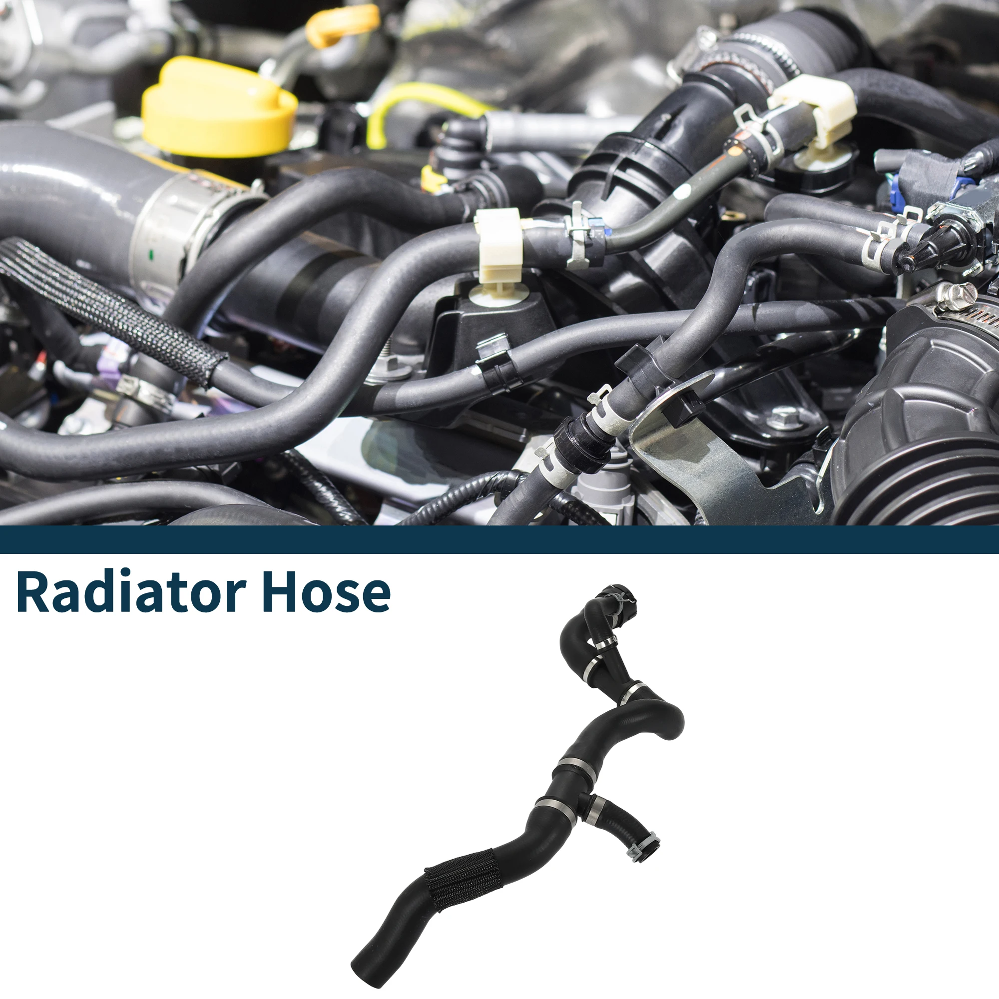 

X Autohaux Шланг радиатора Шланг обогревателя для Volvo S60 II (134) 2011-2015 No 32249278 Резиновая трубка охлаждающей жидкости Черный 1 шт.