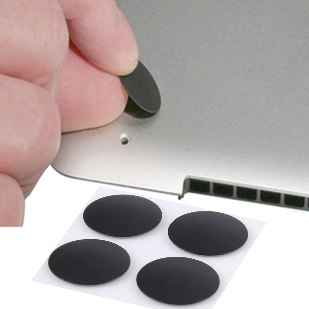 4PCS Rubber Foot Laptop Feet Pad Bottom Case Rubber Foot Stand Holder Laptop Rubber Bottom Case Cover Feet for Macbook Pro