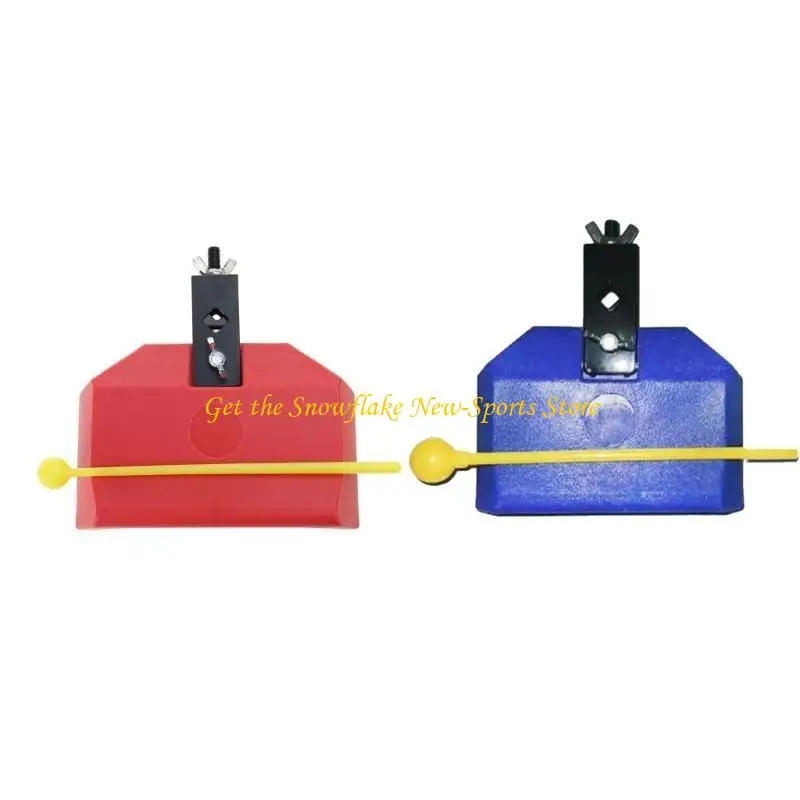 E56D Plastic Cowbell with Hand Percussions Music Cowbell Cow Bells Noise Makers for Sporting Event and Drum Set