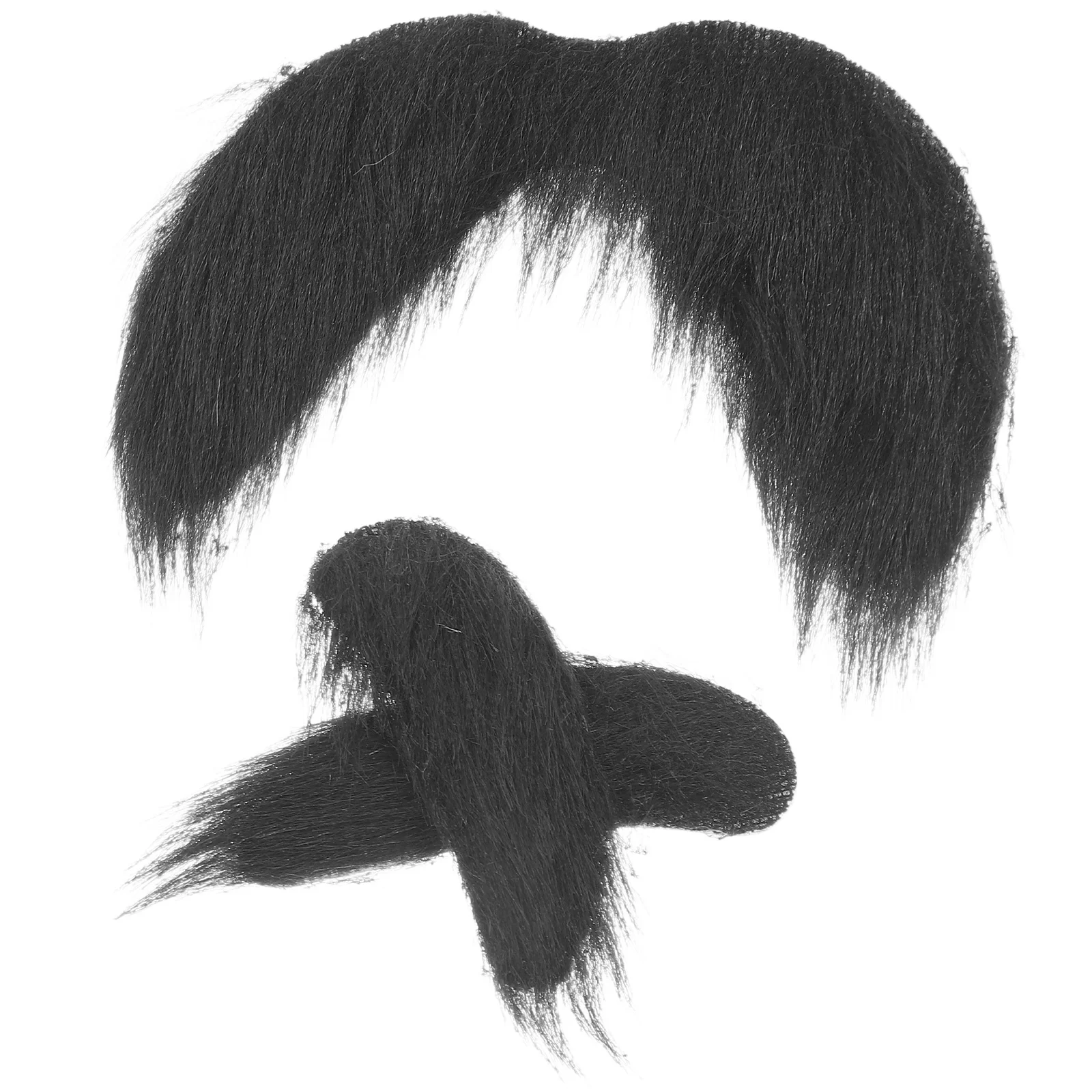 3 Pcs Fake Beards Mustaches Artificial Halloween Costume for Men Plush Fiber False Moustaches