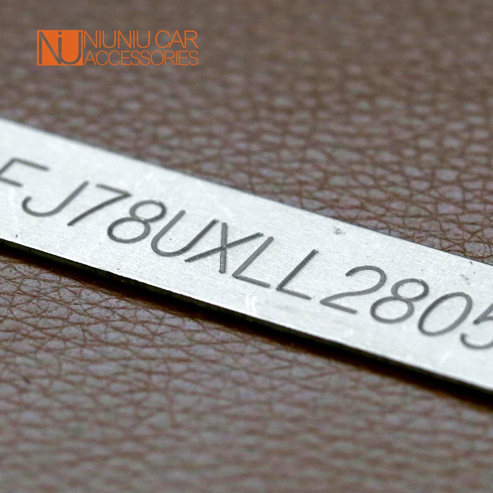 Stainless Steel Fully Engraved Frame NO. VIN Plate Serial Number Motorcycle Kawasaki Suzuki Honda Yamaha ALL