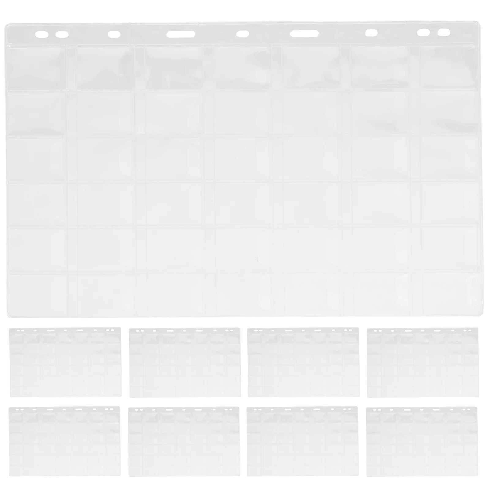 

10 Sheets Coin Collection Page Binder Inserts Sleeves Protector Organizer for Collectors Pvc Holders