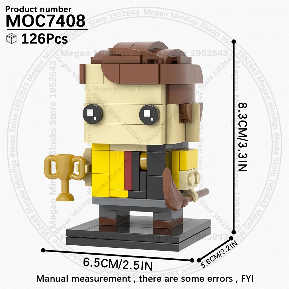 MOOXI MOC أطقم منمذجة لمجموعات الكبار لتقوم بها بنفسك رخيصة عمل الشكل BrickHeadz مونتيسوري الحرفية لعب للأطفال بنة سحرية #6