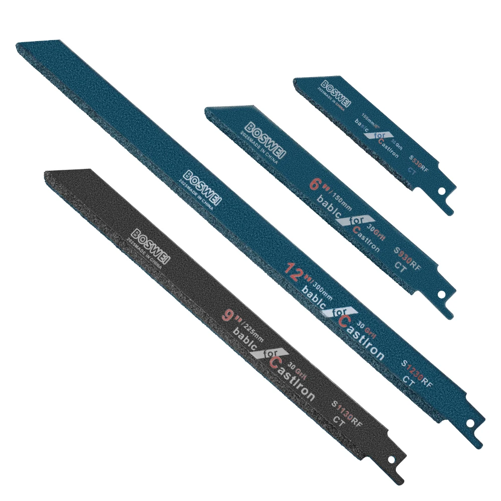 LAVIE ジグソーブレード 100/150/225/300mm 30 グリットダイヤモンド往復ジグソーブレード タイル、花崗岩、大理石、ガラス、セメントの切断用