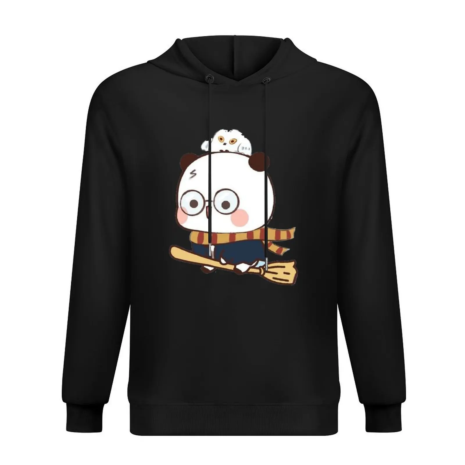 

Panda Dudu Scary Flying Broomstick Hoodie men's winter sweater anime clothing korean clothes men's clothes men's hoodies