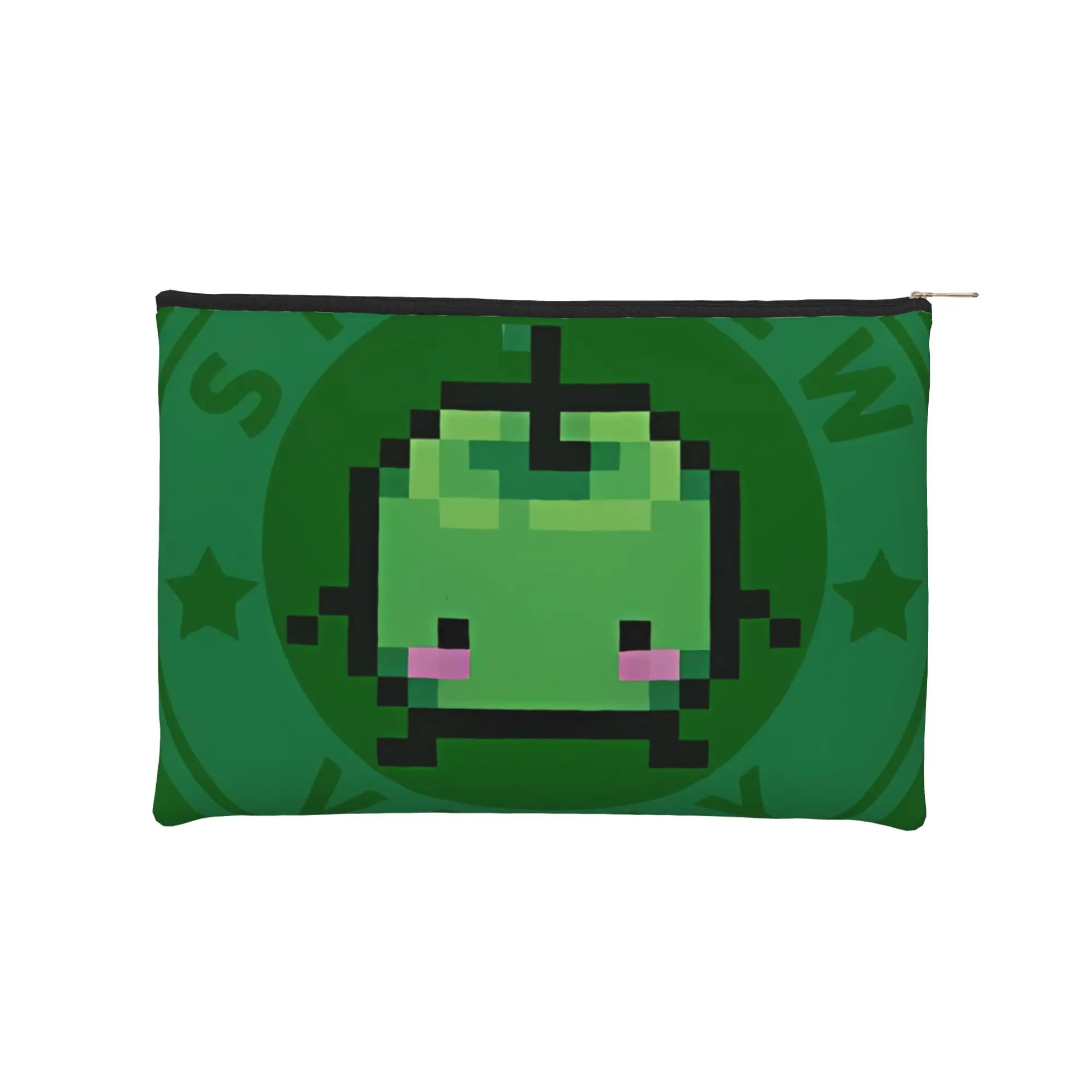 Foldable stardew valley Coffee Makeup Bag Toiletry Bag with Zipper Cosmetic Pouch