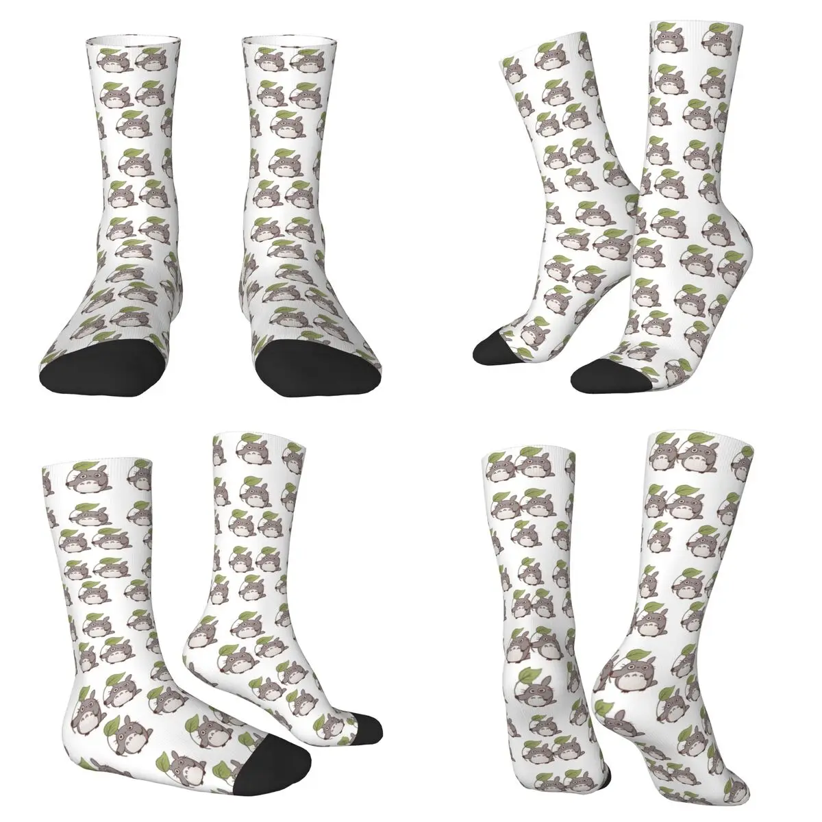 

Носки с крошечными лесными существами, чулки высокого качества в стиле Харадзюку, всесезонные длинные носки, аксессуары для мужчин и женщин, подарок на день рождения